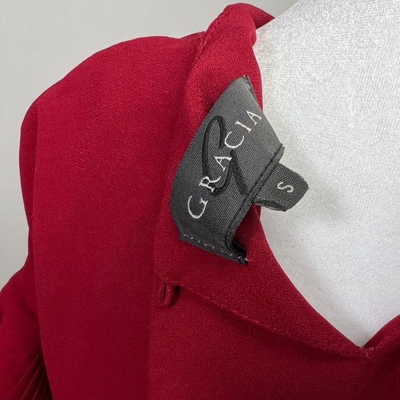 Red Flared Dress | Size S | Casual Elegance | Gently Used - Picture 7 of 7